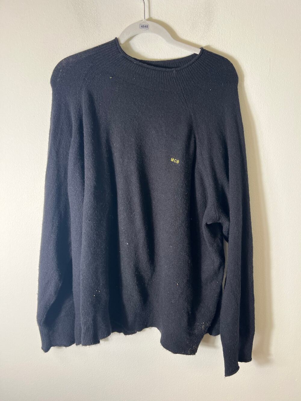 Womens JCrew Black Turtleneck Fuzzy Sweater Sz 3X